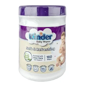 Kinder Wet Wipes -160 pcs Jar